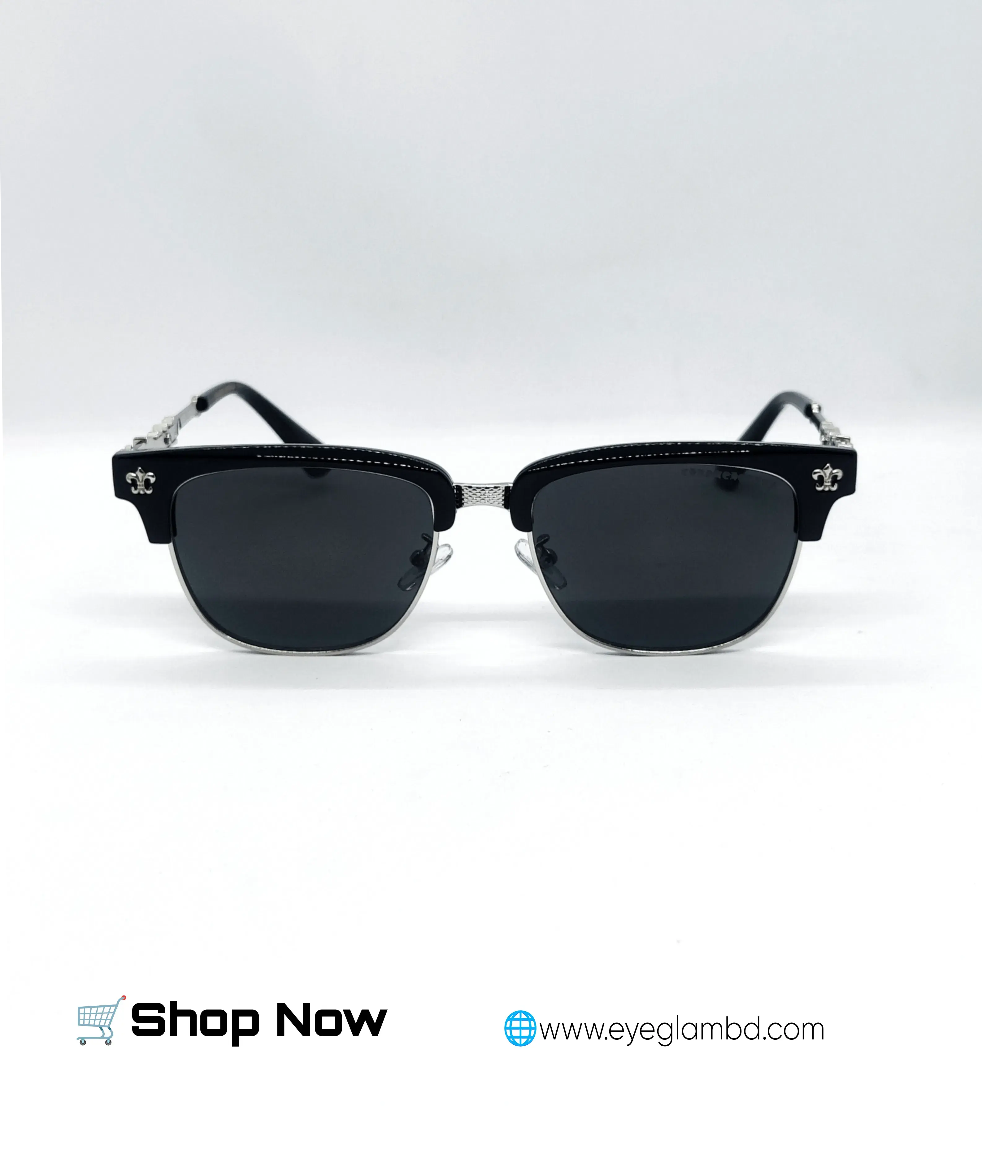 Chrome Hearts Clubmaster II browline alternate view